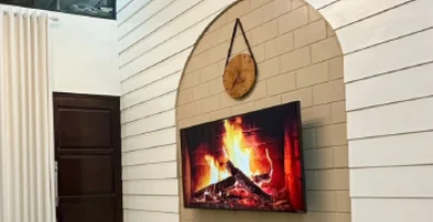 GRC Simple Plank, GRC Deco Brick | Dinding dalam, backdrop TV